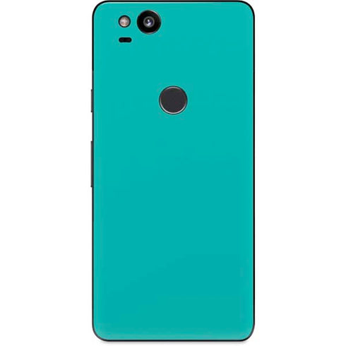 Aqua Blue Blue Solid Google Pixel 2 Skin